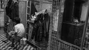 Cramped apartment building exterior