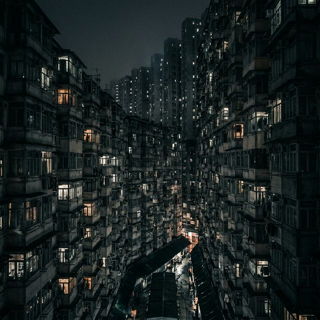 Dense Hong Kong skyscrapers
